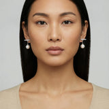 Pearl Drop T-Bar Earrings