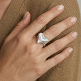 Feathered Heart Ring
