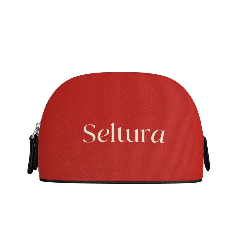 Signature Nappa Leather Makeup Bag